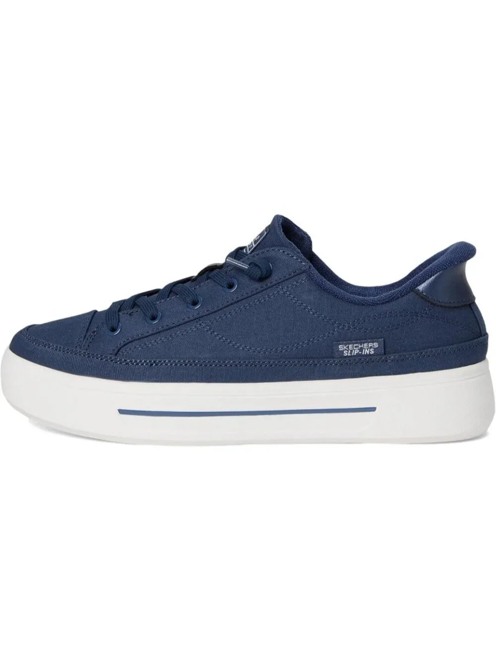 Women's Navy Tennis Shoes Classic Pull On Low Top Athletic Running Sneaker